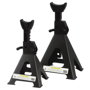 Dkriqie High-Grade Forged Steel Jack Stand 6 Ton (12000 lb) With Double Locking and Large Foot Base , 2 Pack