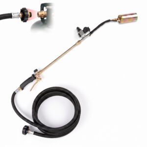 Nana Guard Propane Torch Weed Burner weed torch propane burner 10 Ft Hose Durable Blow Torch with Adjustable Flame, 400,000 BTU